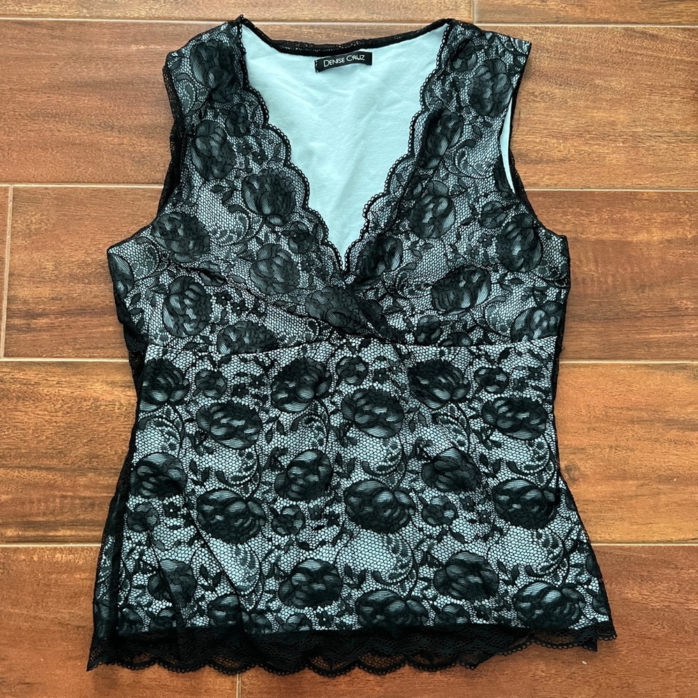 Black lace top